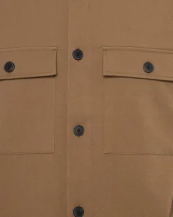 Minimum Shirts | Overshirts | Santon overshirt 3808 - Shitake