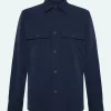 Minimum Shirts | Overshirts | Santon overshirt 3808 - Sky Captain SkyCaptain