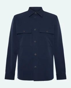 Minimum Shirts | Overshirts | Santon overshirt 3808 - Sky Captain SkyCaptain