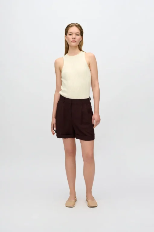 Minimum Shorts | Selby linen blend shorts 3069 - French Roast FrenchRoast