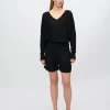 Minimum Shorts | Selby linen blend shorts 3069 - Black