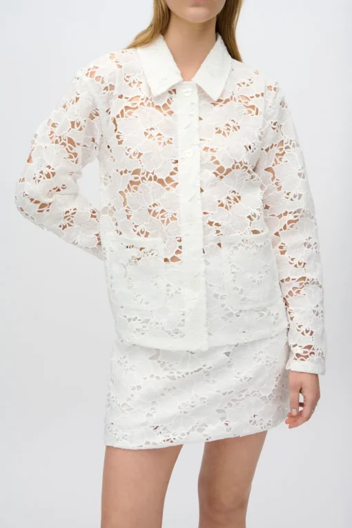 Minimum Shirts | Selma long sleeved lace shirt 4256 - Coco Milk CocoMilk