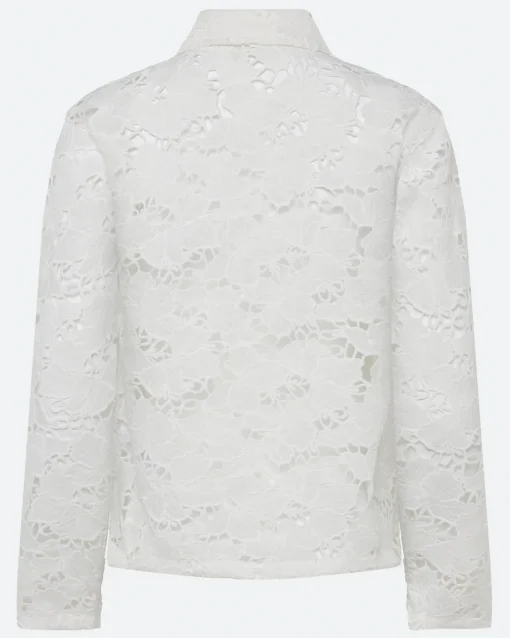 Minimum Shirts | Selma long sleeved lace shirt 4256 - Coco Milk CocoMilk