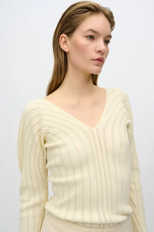 Minimum Knits | Sofia knit jumper 4268 - Butter Cream ButterCream