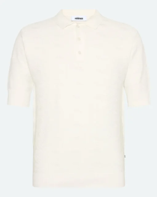 Minimum Knitwear | Wyatt knit polo 4121 - Coco Milk CocoMilk