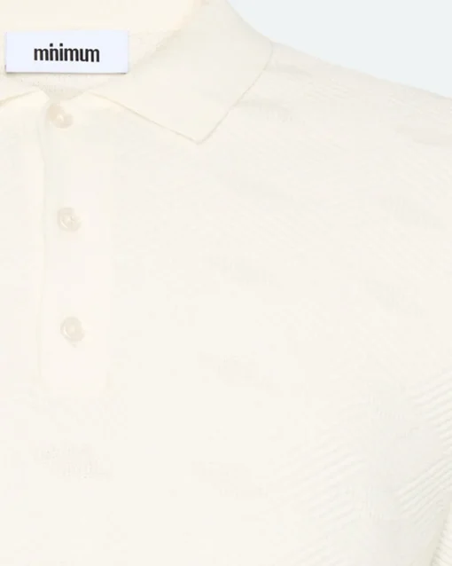 Minimum Knitwear | Wyatt knit polo 4121 - Coco Milk CocoMilk